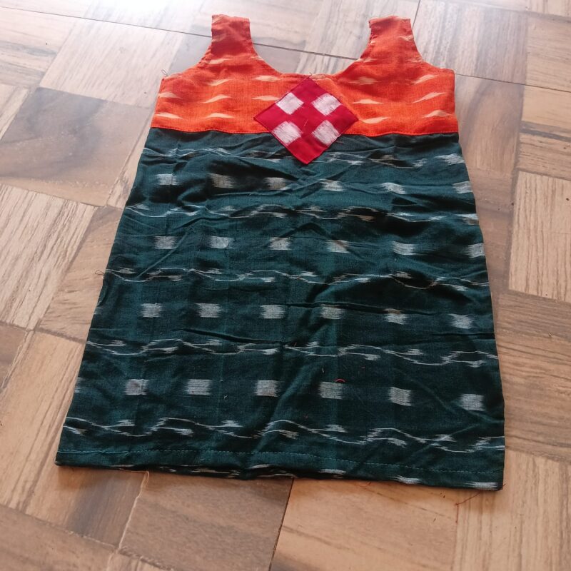 Adorable Sambalpuri Frock for Kids – Traditional Elegance for Little Girls