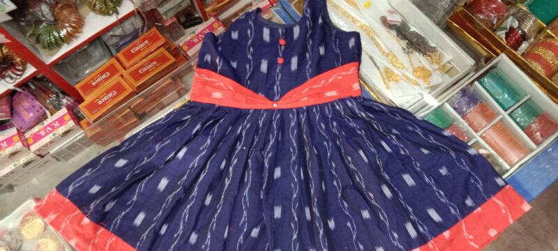 Adorable Sambalpuri Cotton Frocks for Kids – Traditional & Stylish Comfort!