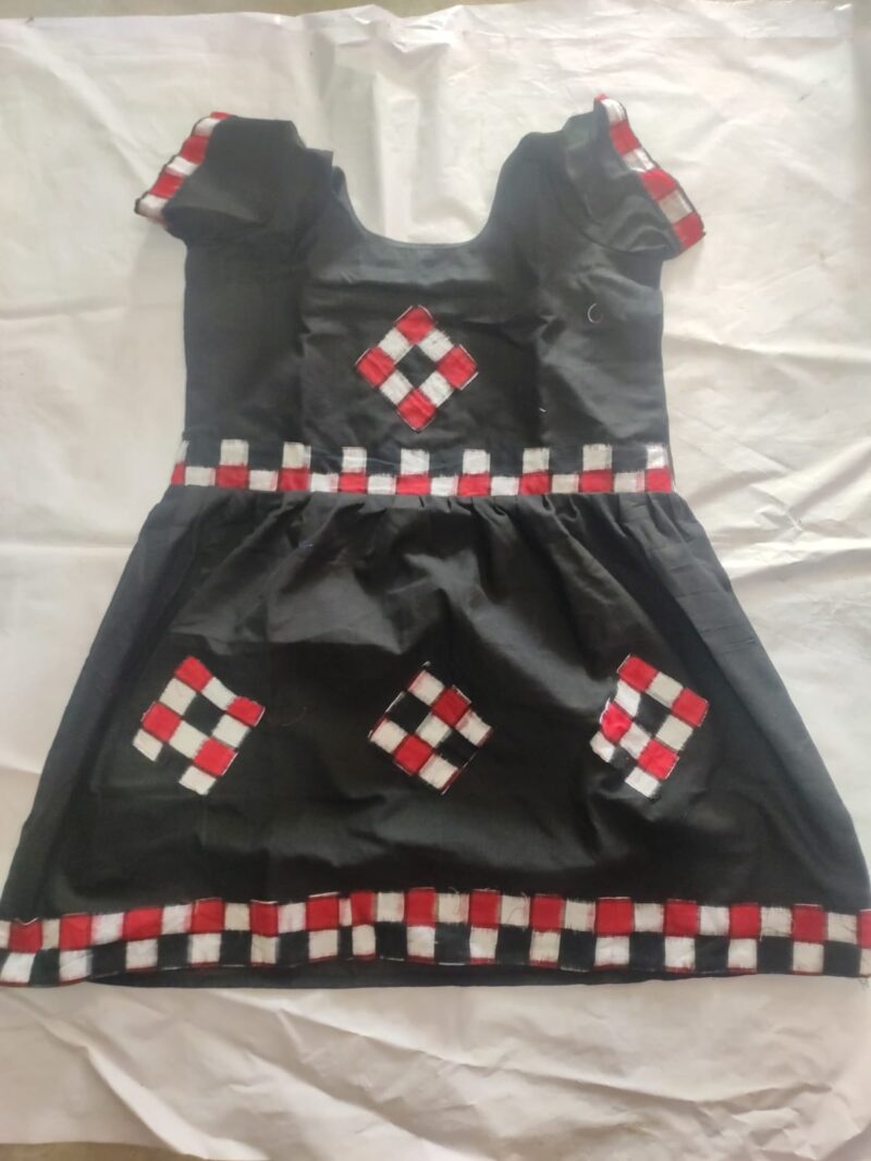 Adorable Sambalpuri Cotton Frock for Kids – Traditional & Comfortable Ethnic Wear