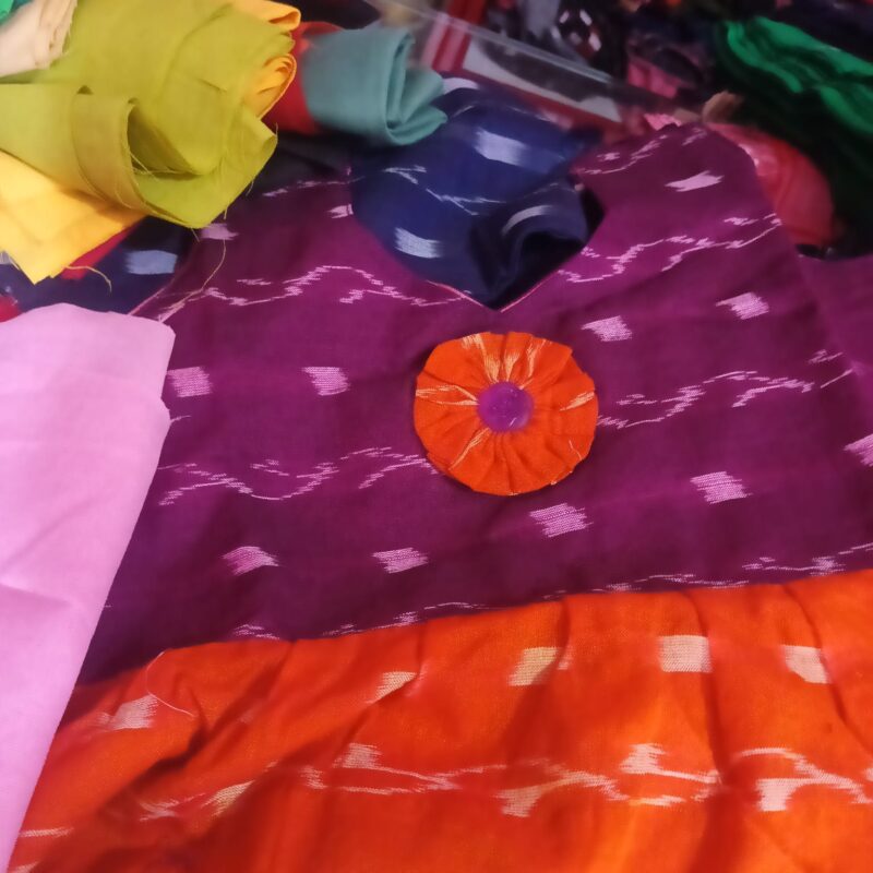 Adorable Sambalpuri Frock for Kids – Traditional Elegance for Little Girls