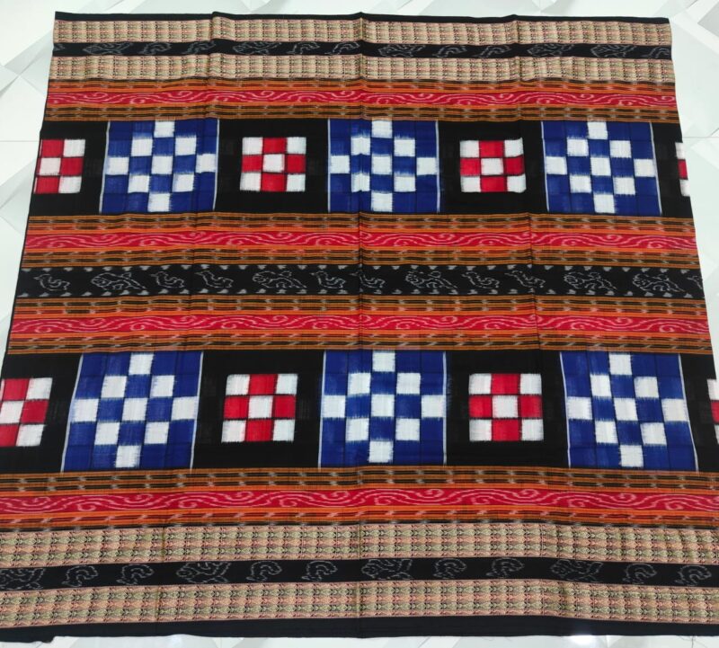 Authentic Sambalpuri Bichitrapuri Machha Border Cotton Saree – Handwoven Elegance from Odisha