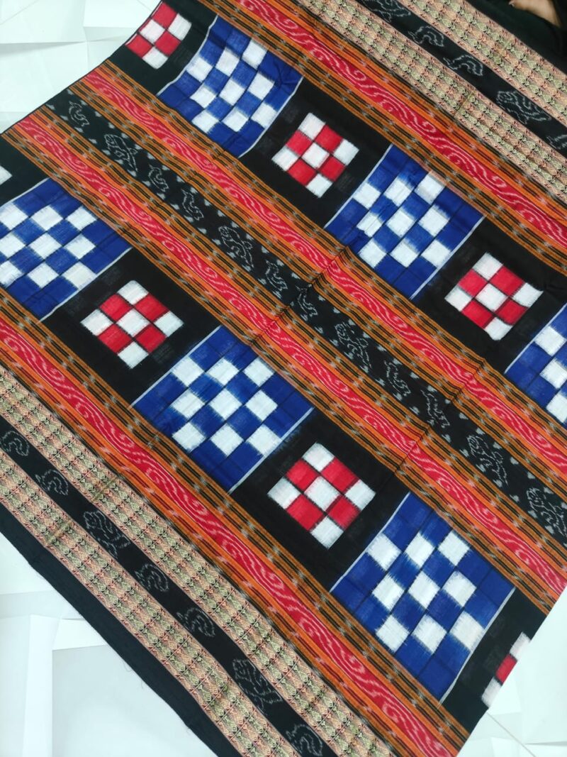 Authentic Sambalpuri Bichitrapuri Machha Border Cotton Saree – Handwoven Elegance from Odisha
