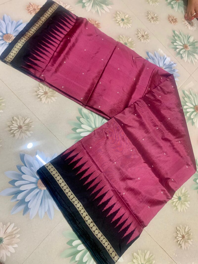 Sambalpuri 1000 Phulia Mix Pata Cotton Saree – Blooming Elegance