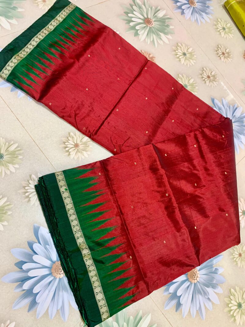 Sambalpuri 1000 Phulia Mix Pata Cotton Saree – Blooming Elegance from Odisha
