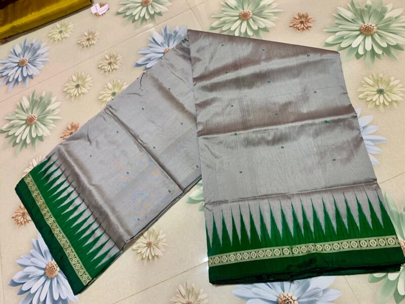 Sambalpuri 1000 Phulia Mix Pata Cotton Saree – Blooming Elegance
