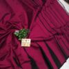 Regal Charm – Handcrafted Raw Silk Saree with Temple Border & Contrast Pallu Blouse