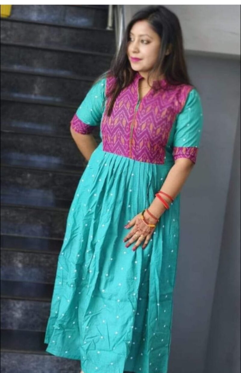 Sambalpuri Printed Cotton Kurti for Women