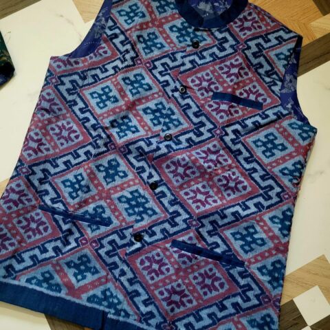 Timeless Threads – Men's Sambalpuri Handloom Cotton Jacket