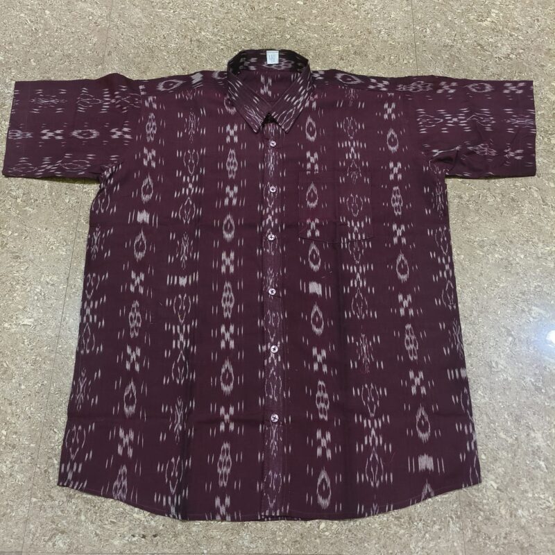 Elegant Heritage – Sambalpuri Printed Cotton Shirt for Men
