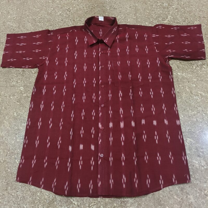 Elegant Heritage – Sambalpuri Printed Cotton Shirt for Men