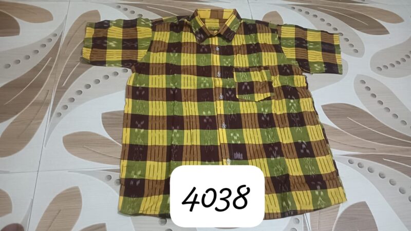 Elegant Heritage – Sambalpuri Printed Cotton Shirt for Men