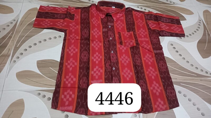 Elegant Heritage – Sambalpuri Printed Cotton Shirt for Men